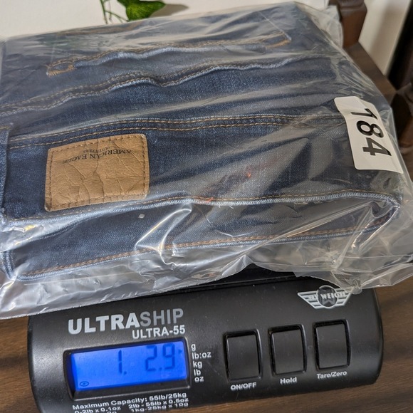 American Eagle Kick Boot Jeans Womens 10s Dark Stretch Low Rise Y2k Flare Preppy - Picture 12 of 12